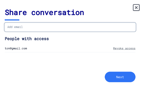 convo share revoke